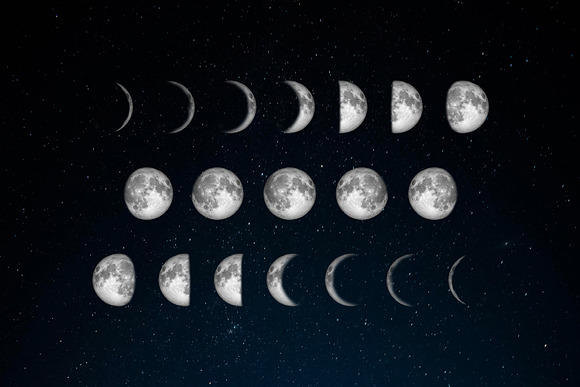 Moon Cycle Photo Pack in Graphics - product preview 1