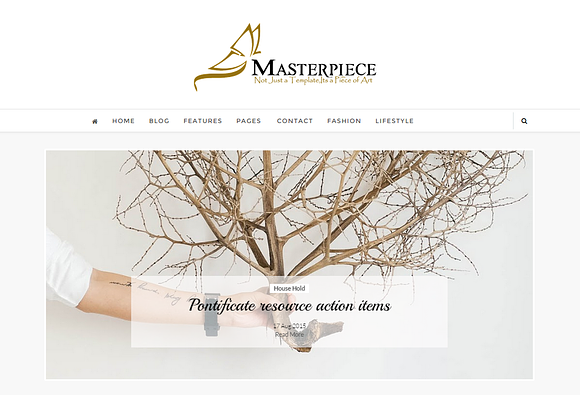Blogger Template- Masterpiece in Website Templates - product preview 1