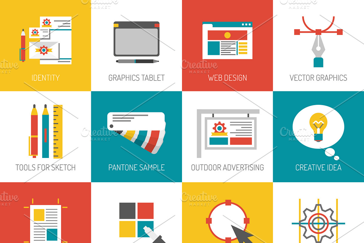 Graphic web and font design icons in Icons - product preview 8