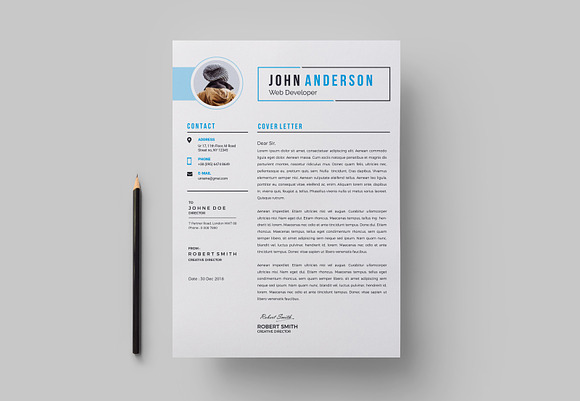 Resume in Letter Templates - product preview 3