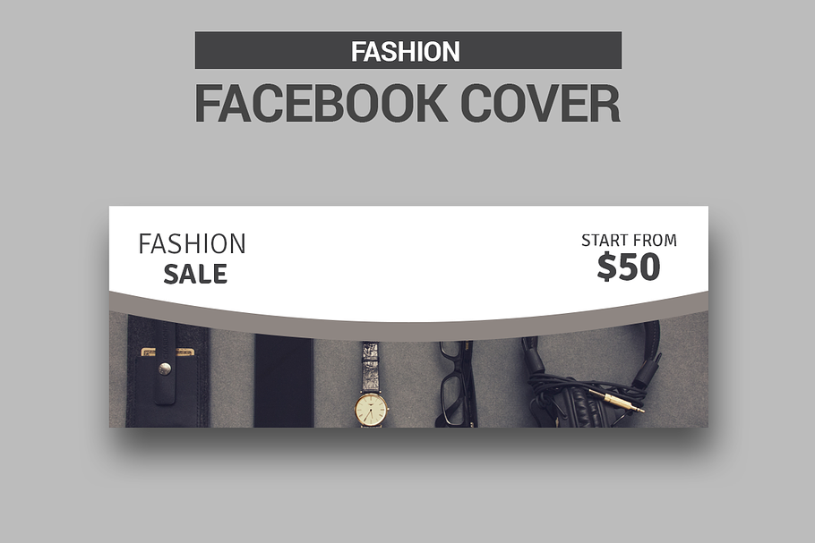 Fashion -Facebook Cover in Facebook Templates - product preview 8