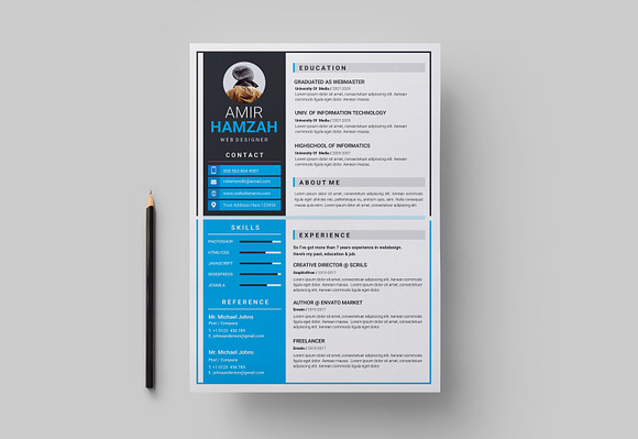 Resume in Letter Templates - product preview 1
