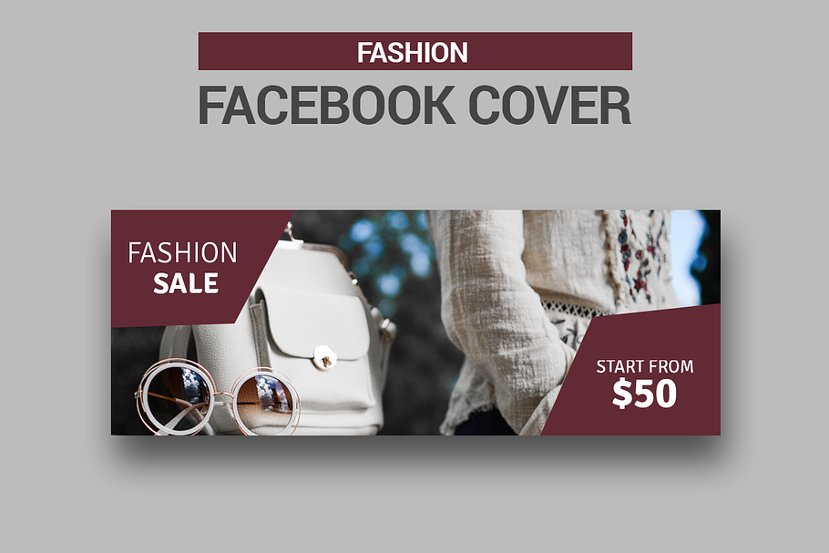 Fashion - Facebook Cover in Facebook Templates - product preview 8