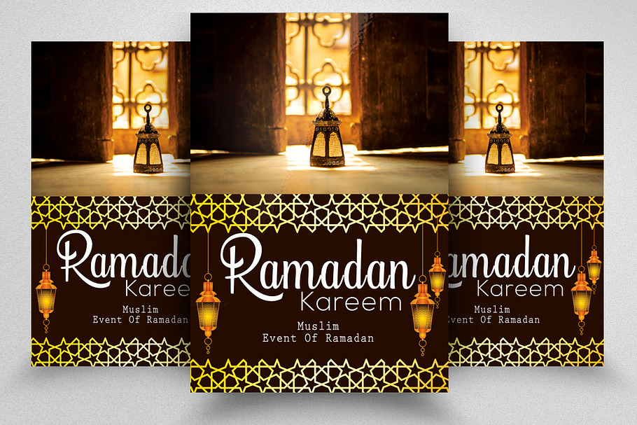 Ramadan Kareem Muslim Event Flyers