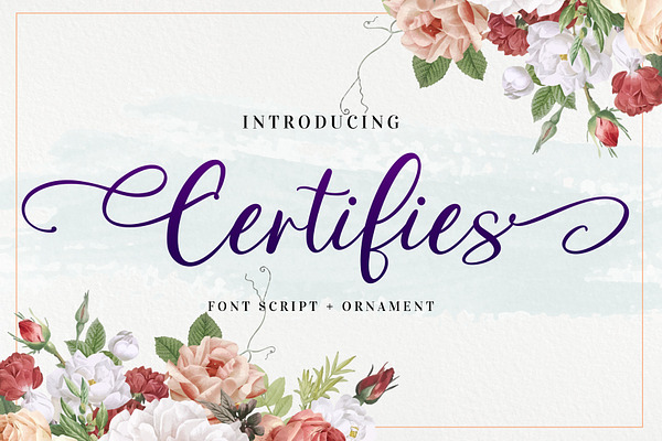 Certifies Font Script