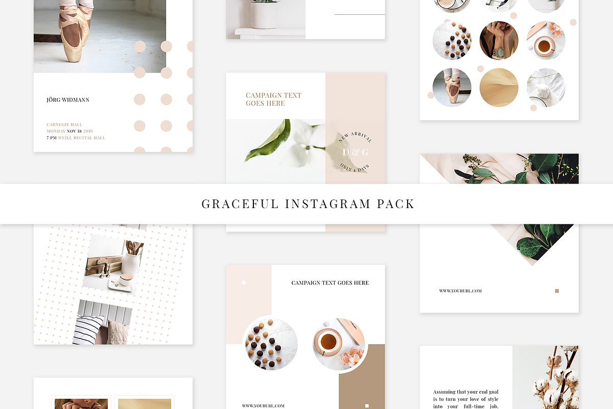 Graceful Instagram Pack in Instagram Templates - product preview 8