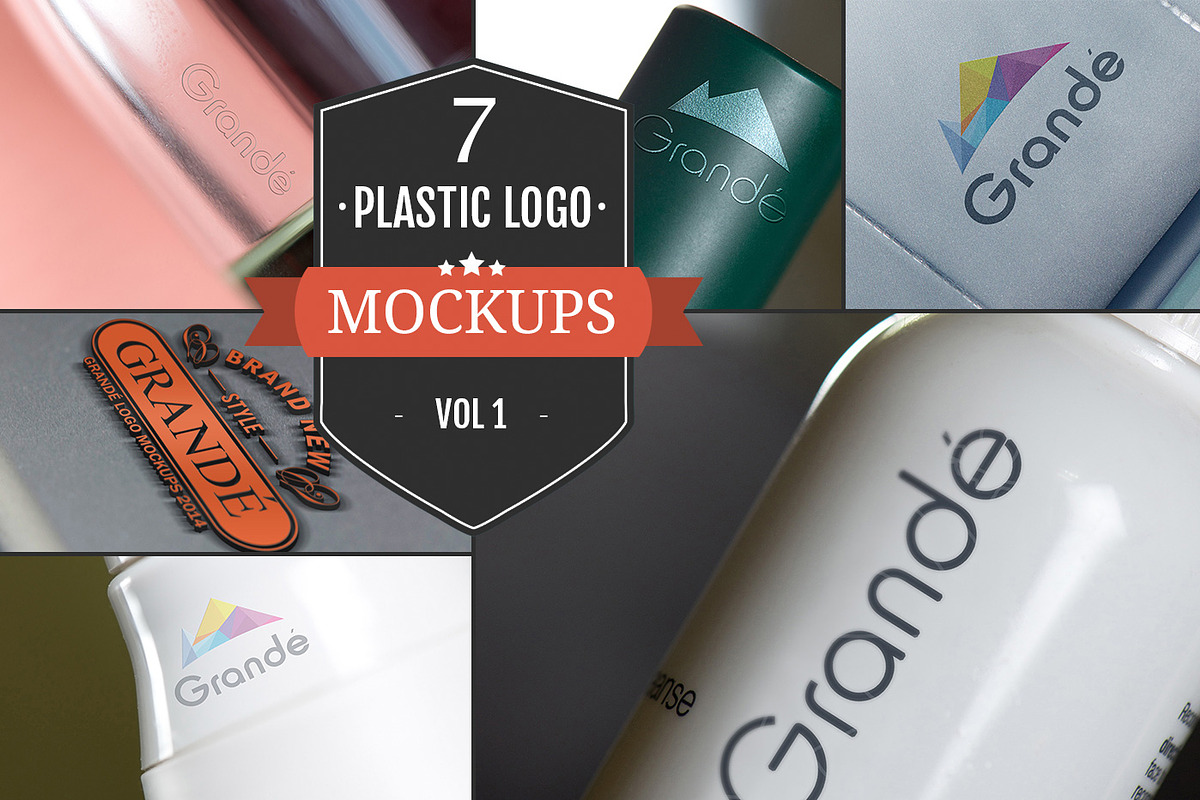 7 Awesome Plastic Logo Mockups Vol.1 in Branding Mockups - product preview 8