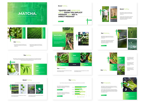 Matcha - Powerpoint Template in PowerPoint Templates - product preview 1