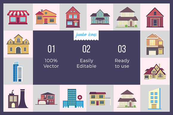 Buildings Vector Icons V2 in Icons - product preview 1