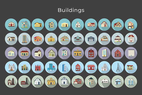 Buildings Vector Icons V2 in Icons - product preview 3