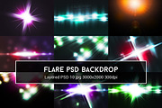 Light Flare PSD Backdrop