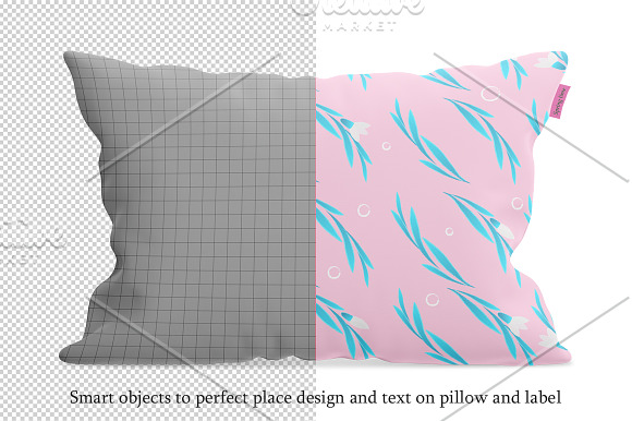 Rectangular pillow mockup in Mockup Templates - product preview 1