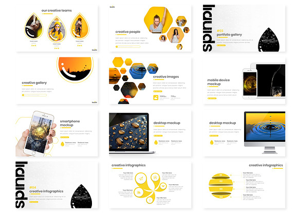 liquids - Powerpoint Template in PowerPoint Templates - product preview 2