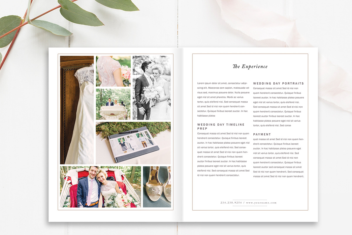 Wedding Photographer Magazine INDD in Magazine Templates - product preview 8