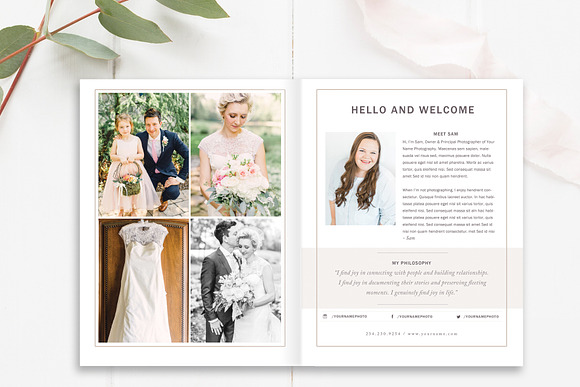 Wedding Photographer Magazine INDD in Magazine Templates - product preview 2