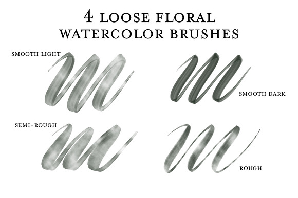 Procreate Loose Floral Brushes in Photoshop Brushes - product preview 2