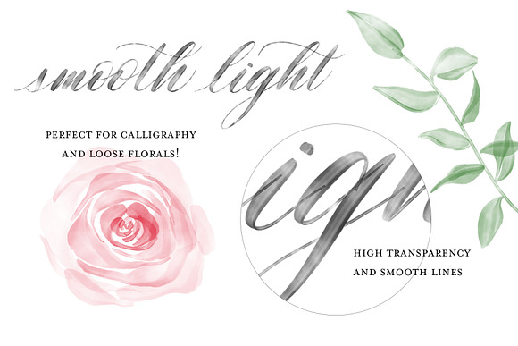 Procreate Loose Floral Brushes in Photoshop Brushes - product preview 3
