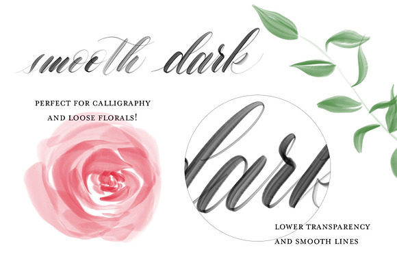 Procreate Loose Floral Brushes in Photoshop Brushes - product preview 4