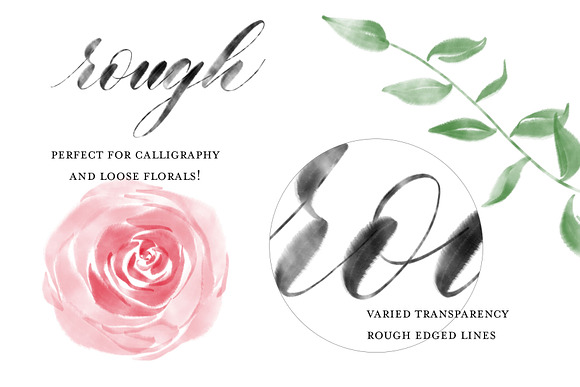 Procreate Loose Floral Brushes in Photoshop Brushes - product preview 6