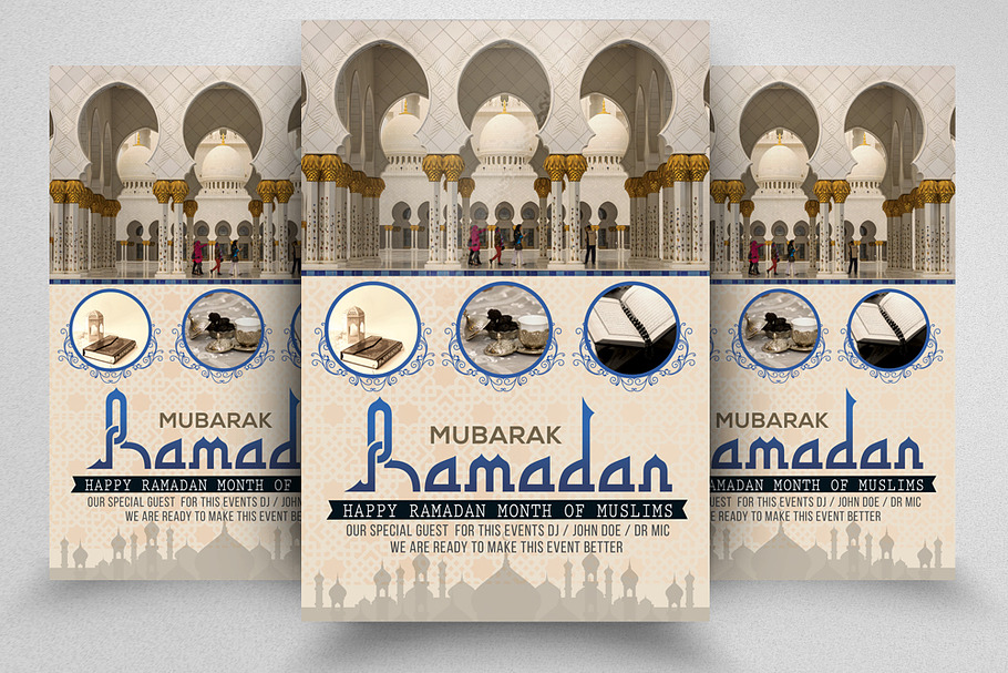 Ramadan Mubarak Islamic Psd Flyer in Flyer Templates - product preview 8