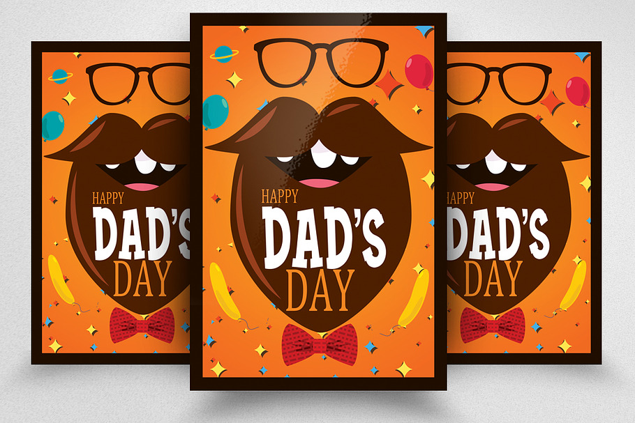 Happy Dad's Day Flyer Print Template