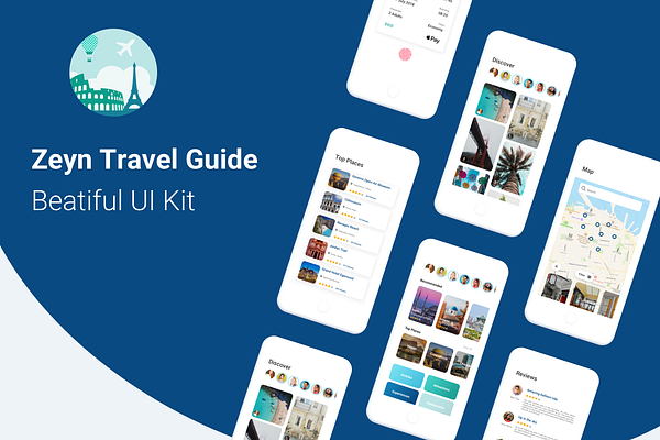 Zeyn Travel Guide UI Kit