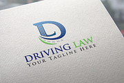Driving Law | Letter D logo