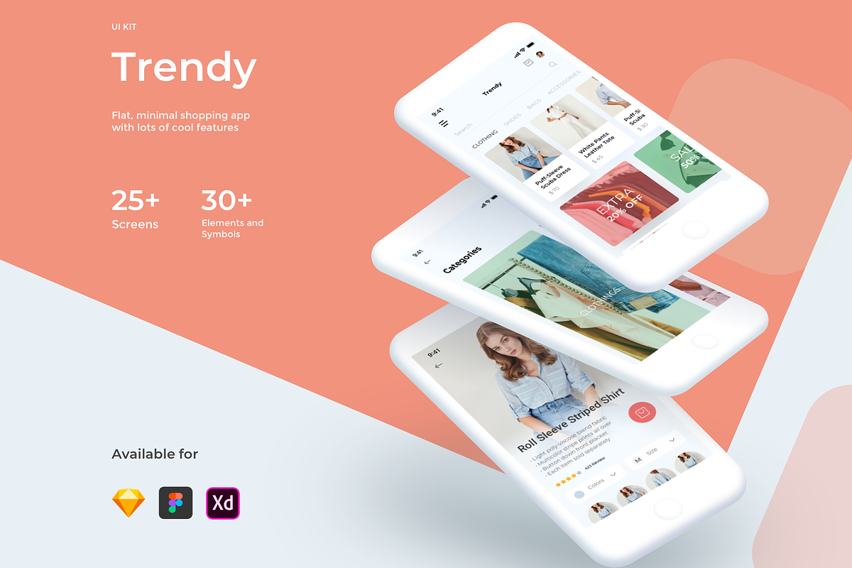 Trendy Shopping eCommerce UI/UX KIT in UI Kits and Libraries - product preview 8