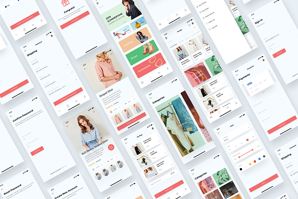 Trendy Shopping eCommerce UI/UX KIT in UI Kits and Libraries - product preview 3