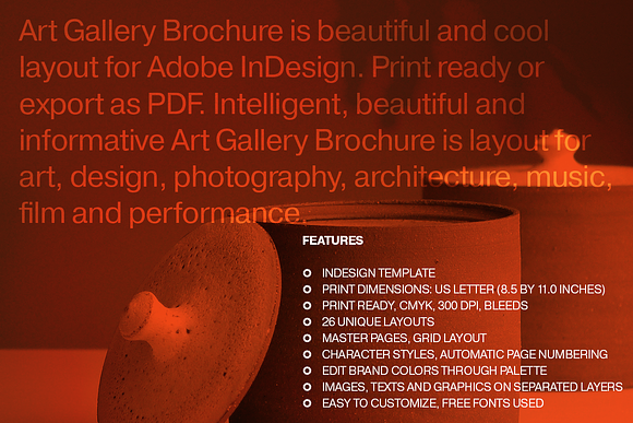 Art Gallery Brochure in Brochure Templates - product preview 16
