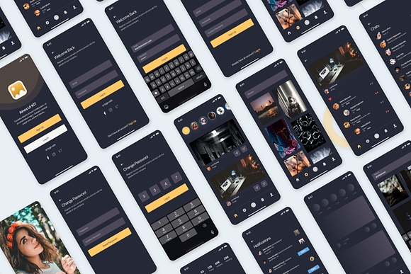 Ainos Social App UI/UX Kit in UI Kits and Libraries - product preview 4