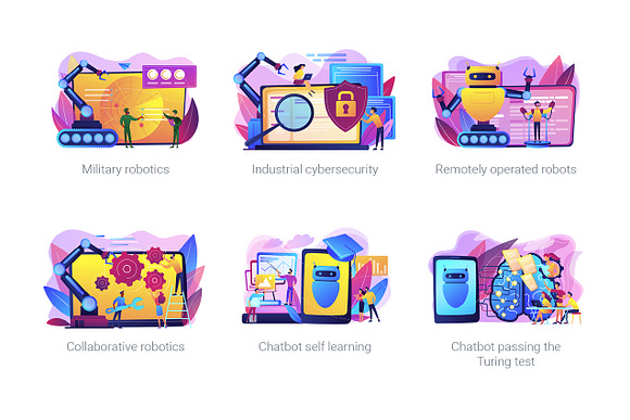 High tech concept illustrations in Web Elements - product preview 8