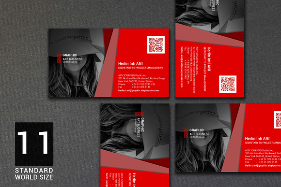 Business Card Vol. III Standard Size in Business Card Templates - product preview 4