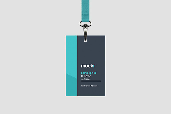 Lanyard ID Badge Mockup in Product Mockups - product preview 1