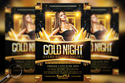 Gold Night | 6 Chic Flyer Designs
