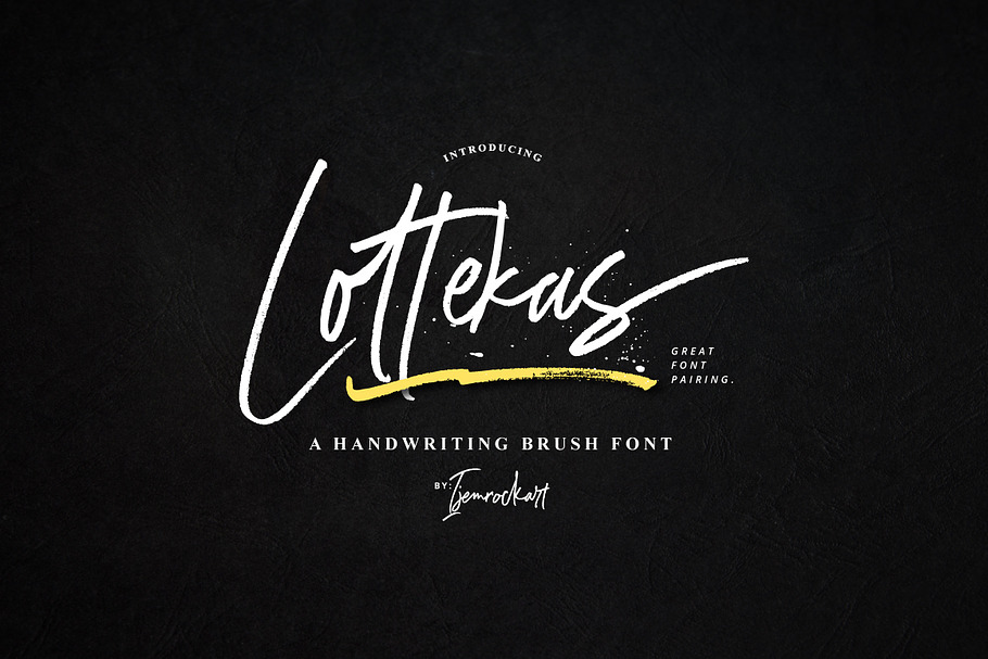 Lottekas Brush in Script Fonts - product preview 8