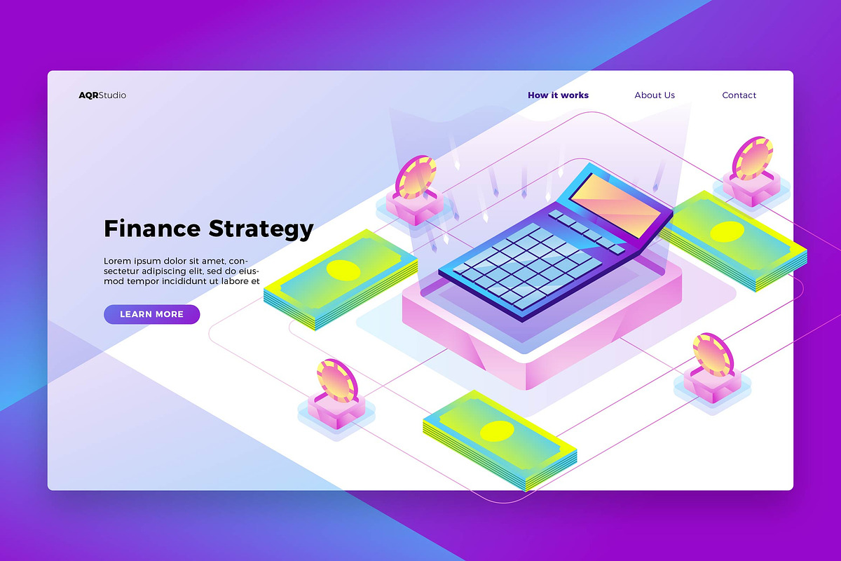 Finance Strategy - Landing Page in Web Elements - product preview 8