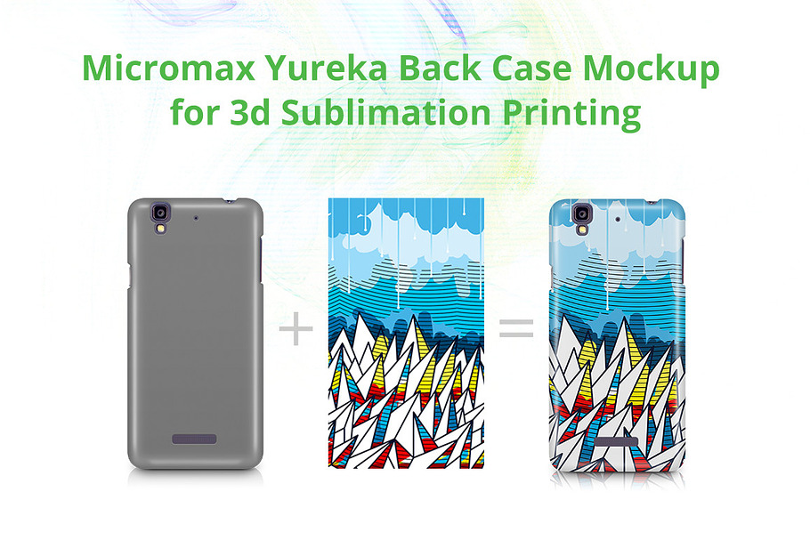 Micromax Yureka 3dCase Design Mockup in Product Mockups - product preview 8