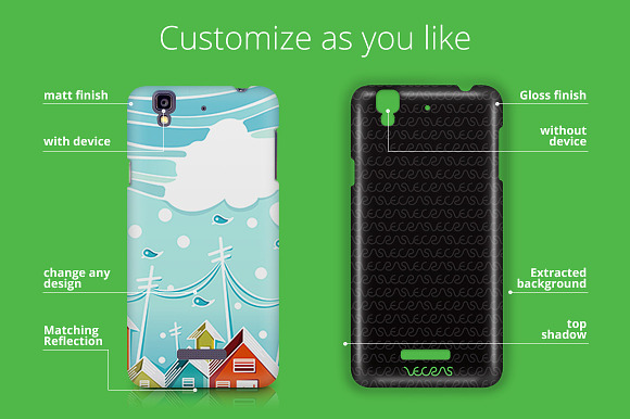 Micromax Yureka 3dCase Design Mockup in Product Mockups - product preview 1