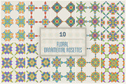 Floral Vector Ornament Rosettes v.1