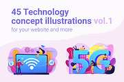 Technology concept illustrations