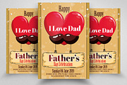 Dear Father's Day Flyer Template
