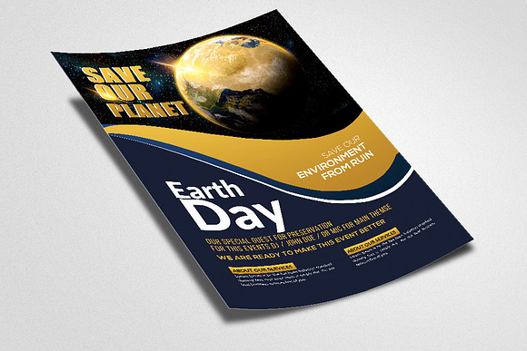 Happy Earth Day Poster Template in Flyer Templates - product preview 1
