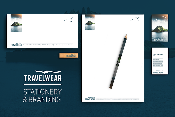 Travel Inspired Stationery Template