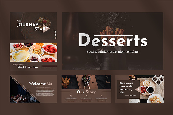 Desserts - Restaurant Google Slides in Google Slides Templates - product preview 1