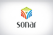 Sonar brand logo identity design