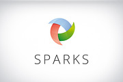 Sparks brand identity design logo