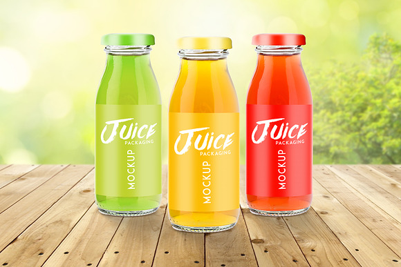 Juice Bottle Mock-Up in Product Mockups - product preview 5