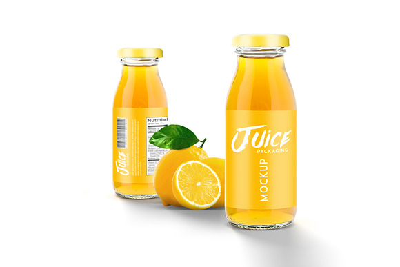 Juice Bottle Mock-Up in Product Mockups - product preview 6