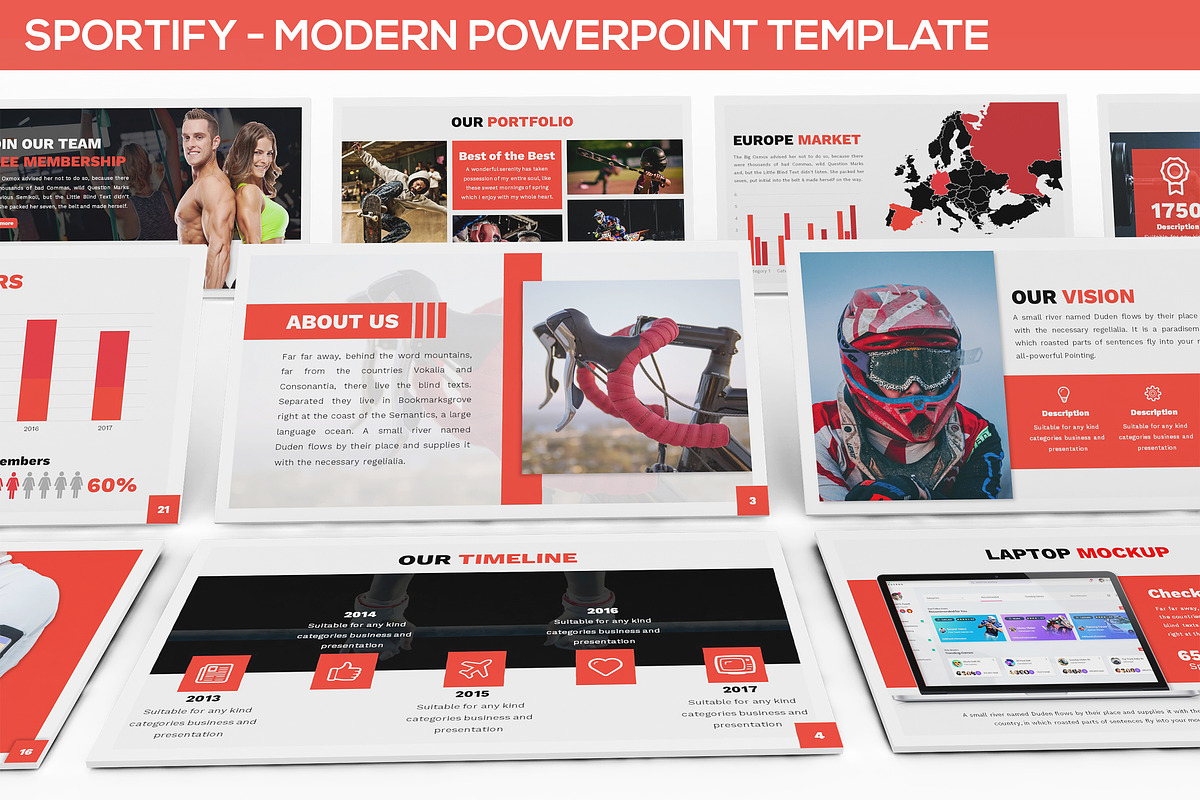 Sportify - Modern Powerpoint in PowerPoint Templates - product preview 8